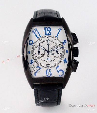 Best Copy Franck Muller Limited Edition Quartz Watches Stainless Steel Blue Arabic